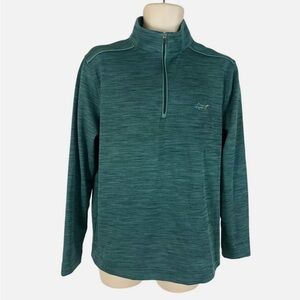 Greg Norman Men’s XXL golf shirt, long sleeve, pullover, play-dry shark logo.